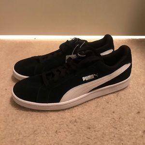 PUMA Soft Foam Suede Smash Shoes Black